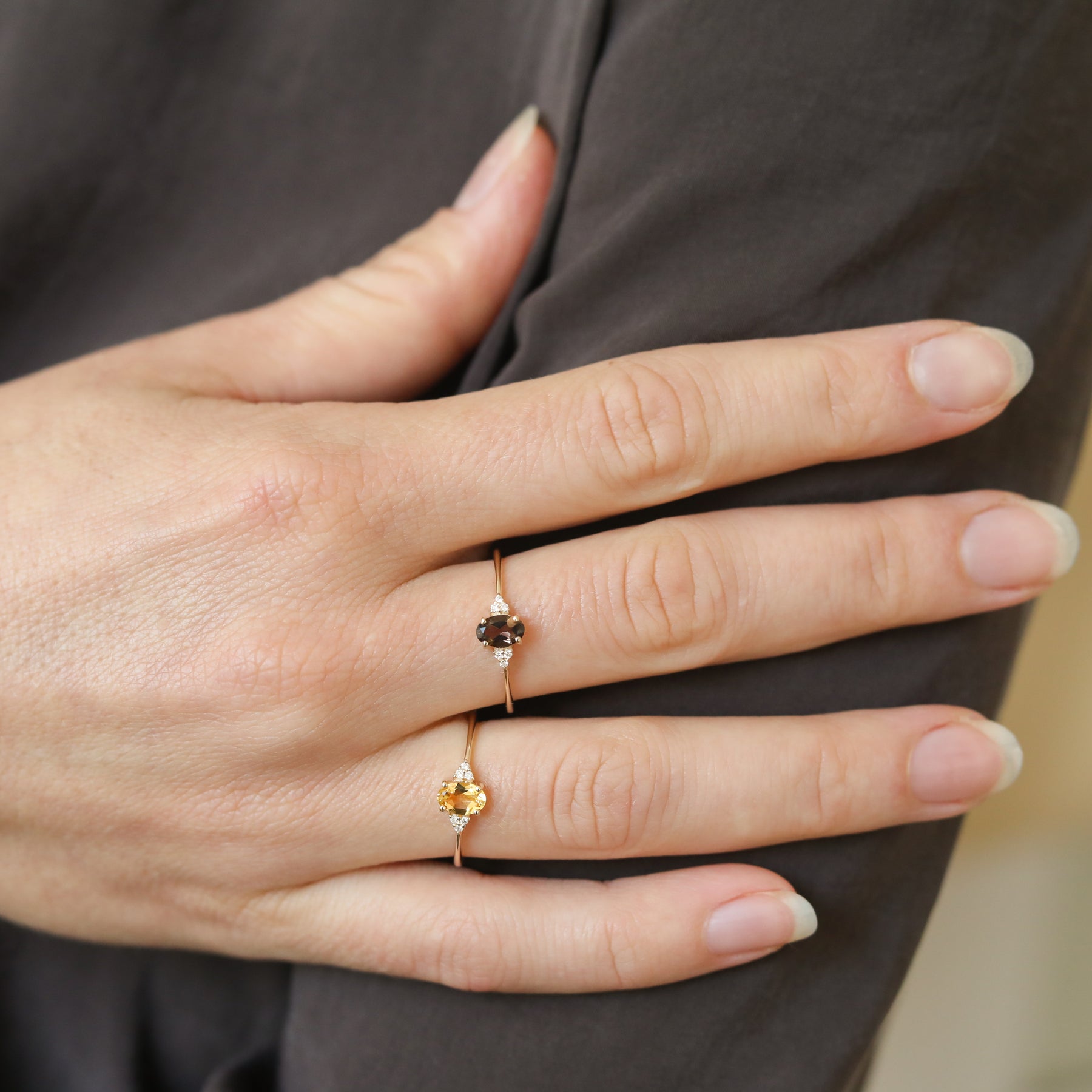 Tanja Citrine ring | 9K