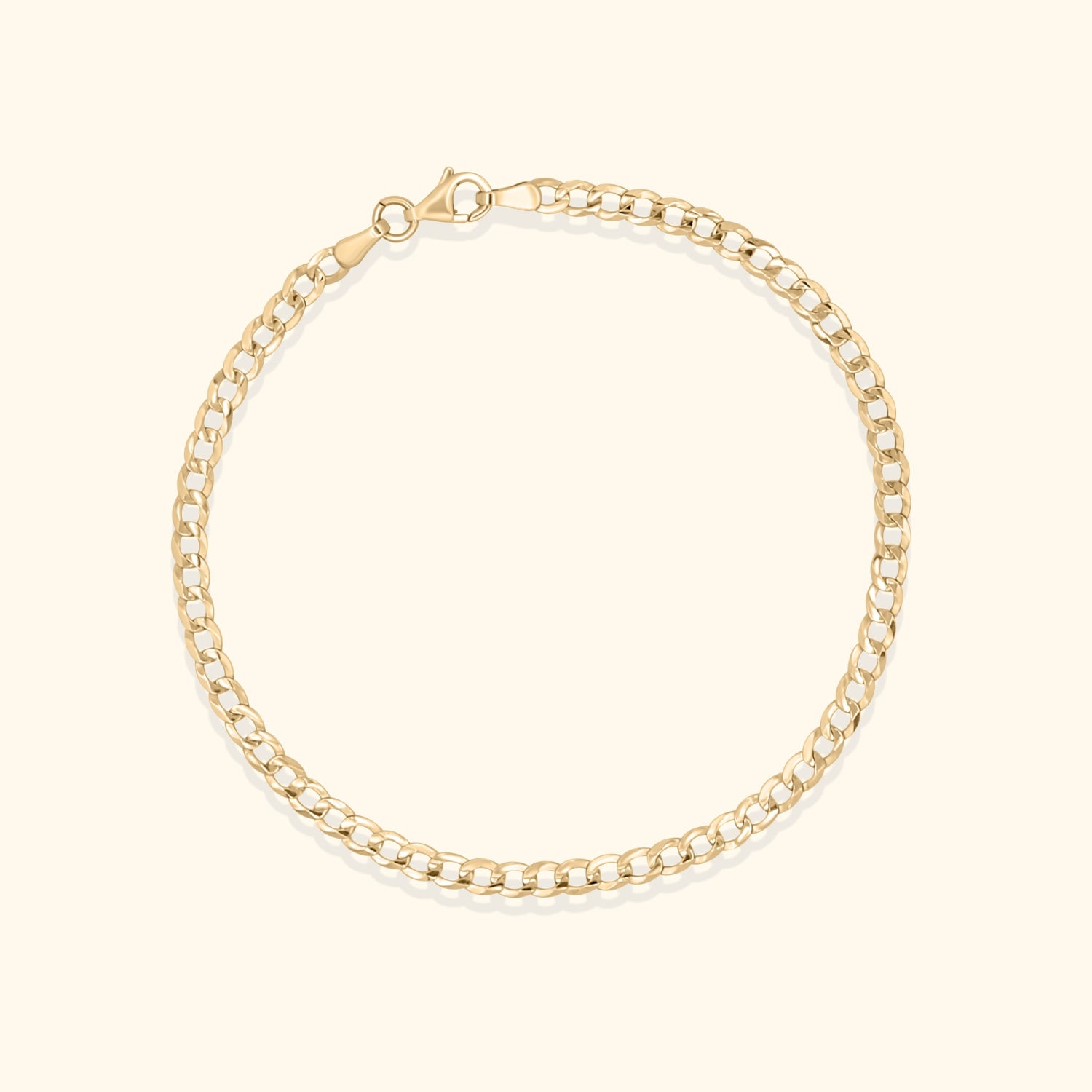 14K Gouden armband | Gourmet 3.3 mm | 19 cm